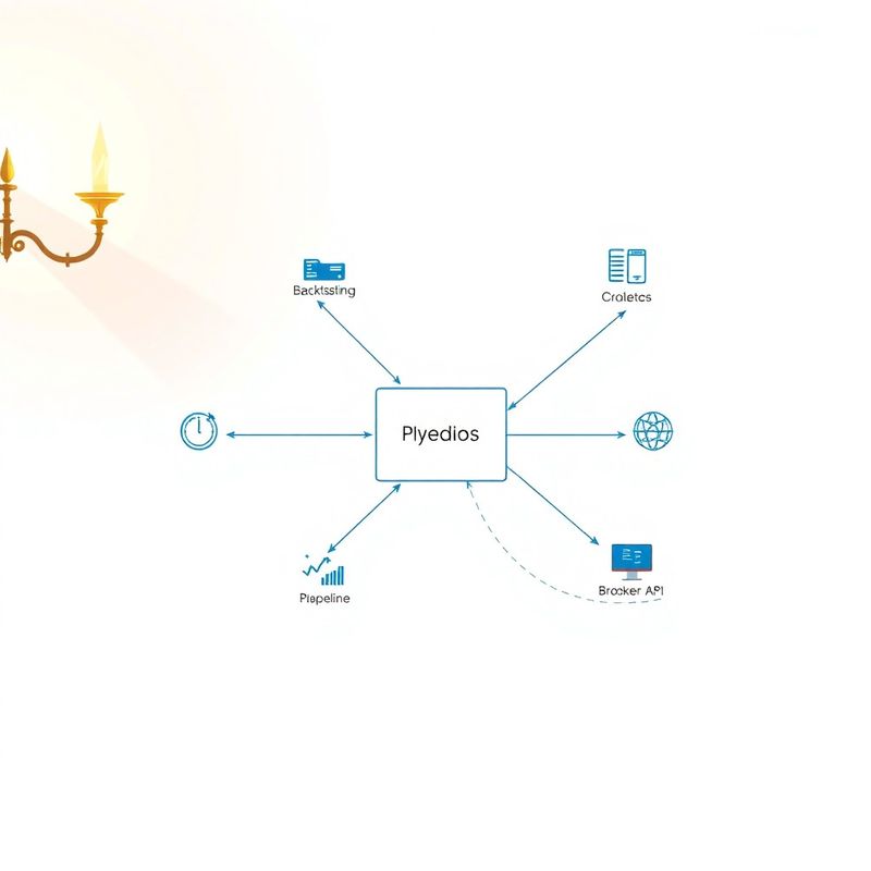 Diagram modulů platformy Studio Horák s propojením přes API